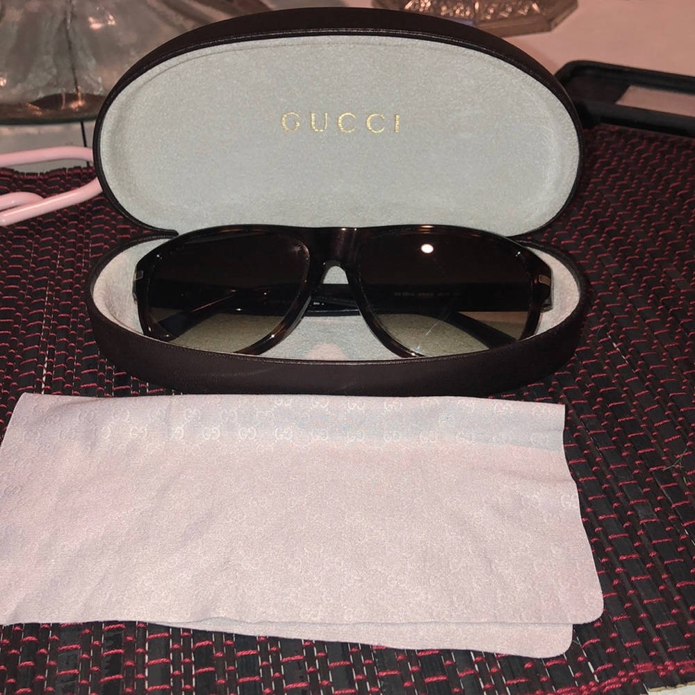 Gucci Black Gradient Lens Men's Sunglasses